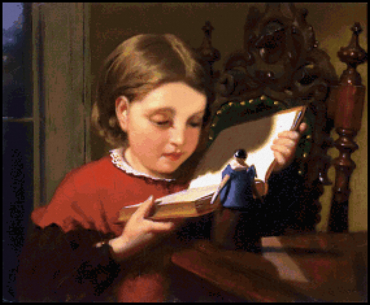 An Interesting Book Seymour Joseph Guy Cross Stitch Pattern