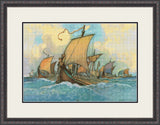 Greek Fleet Warwick Goble Cross Stitch Pattern