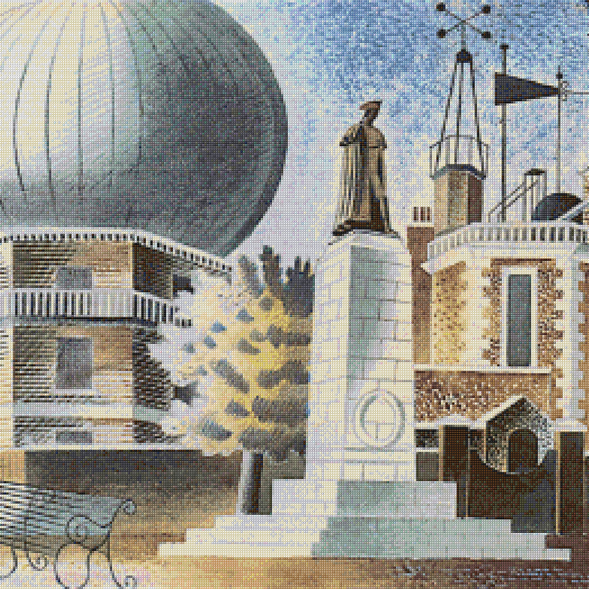 Greenwich Observatory Cross Stitch Pattern – Craft Hatchery