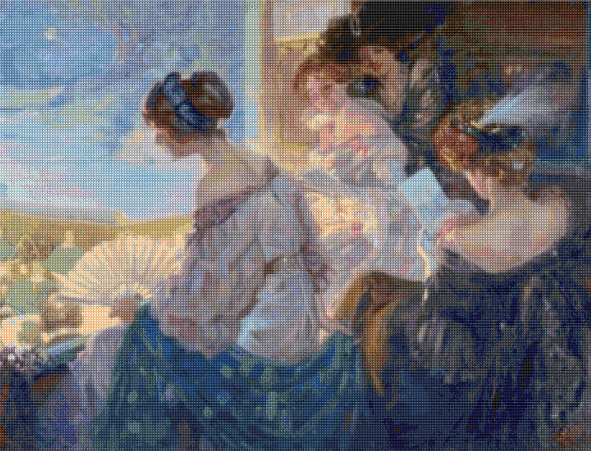 In the Theater Box Caputo Cross Stitch Pattern