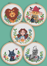 Dorothy The Wizard of Oz Cross Stitch Pattern