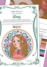 Amy March Little Women Cross Stitch Pattern