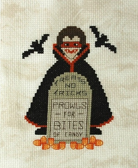 Little Count Sweet Tooth  Cross Stitch Pattern