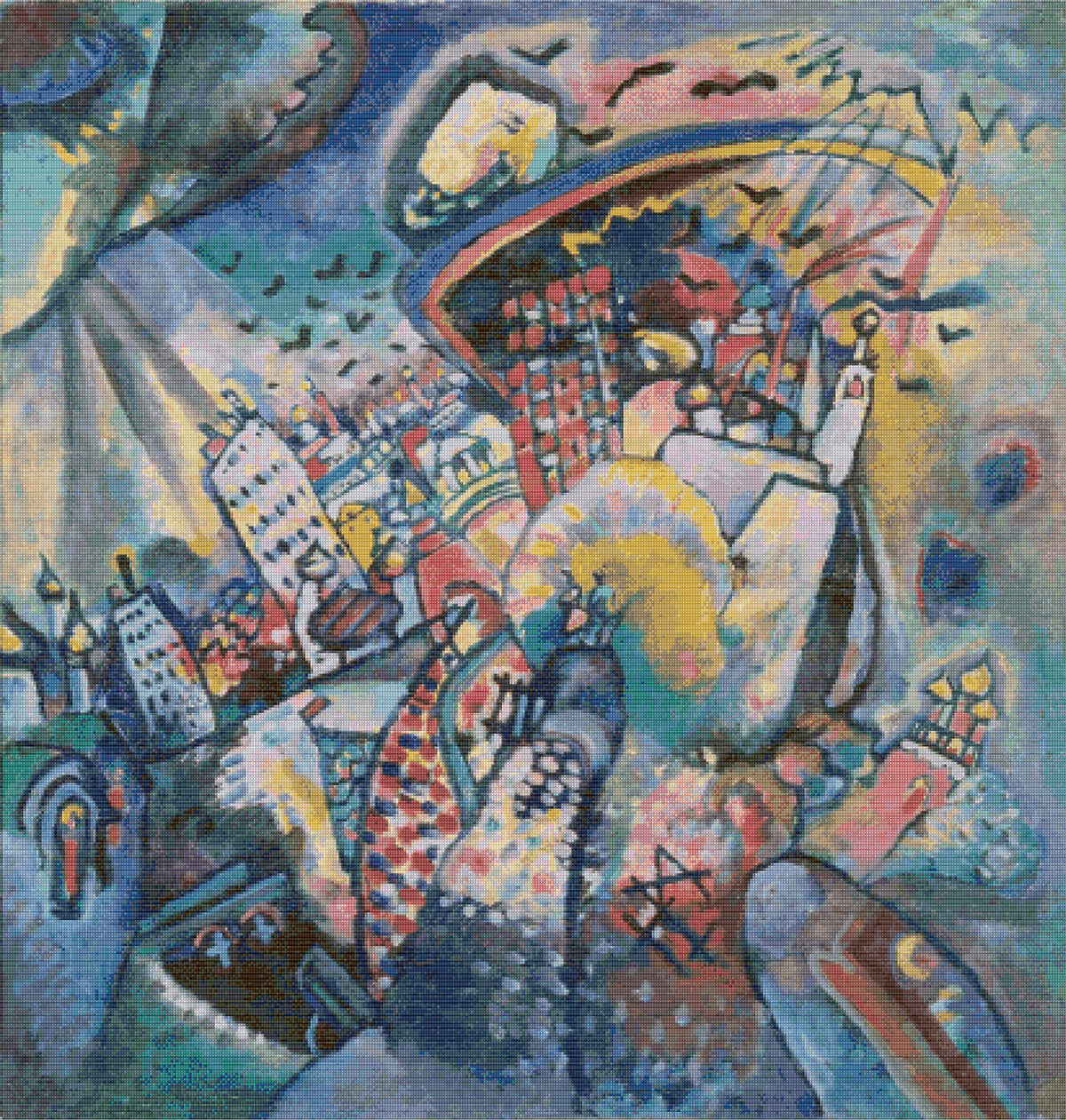 Moscow Red Square – Kandinsky Cross Stitch Pattern