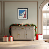 Santa Checking His List Cross Stitch Pattern