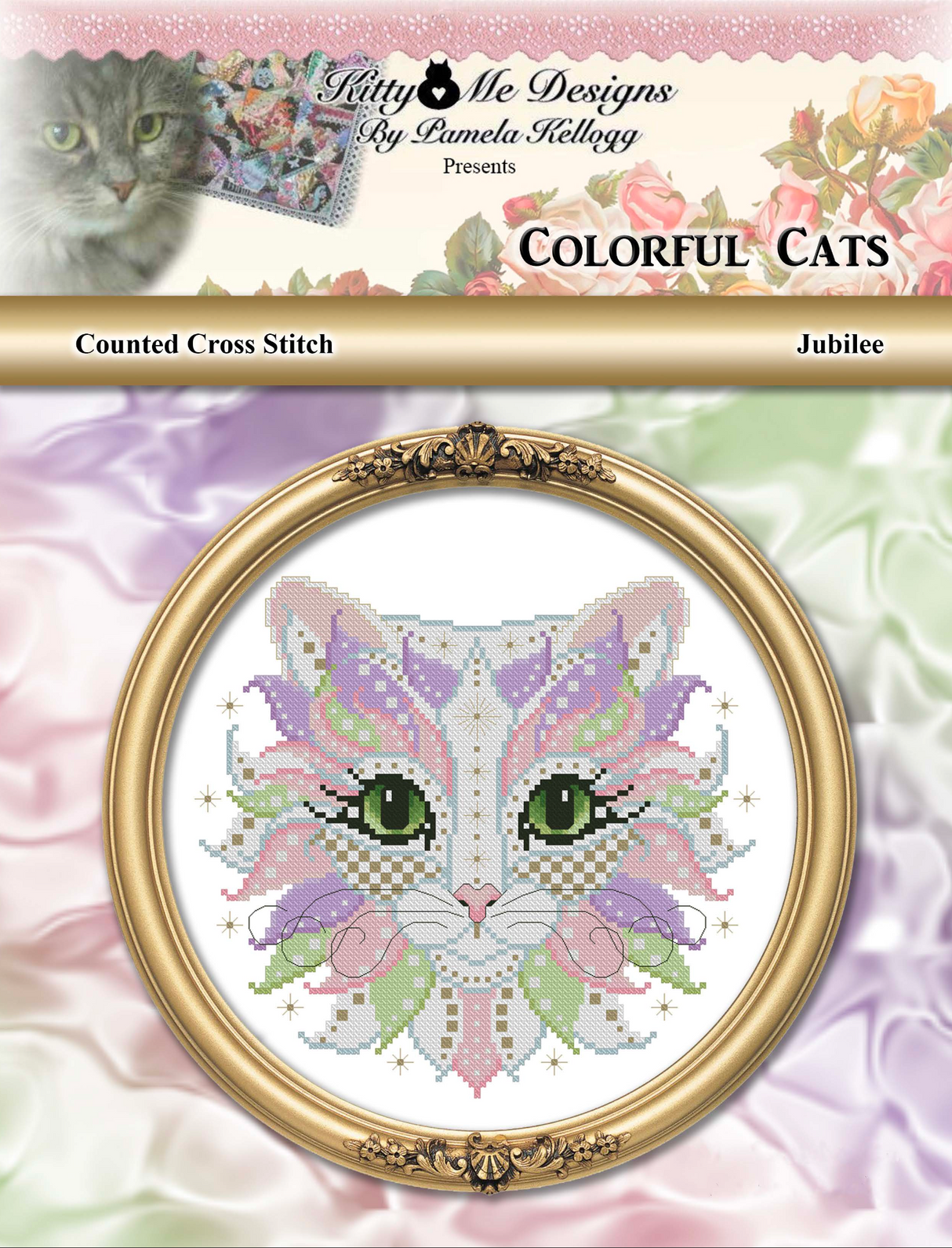 Colorful Cats Jubilee Cross Stitch Pattern