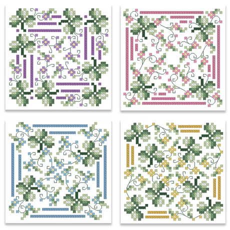 Shamrock Biscornu Cross Stitch Pattern