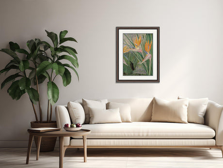 Strelitzia and Sugar Birds South Africa North Cross Stitch Pattern