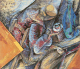 The Drinker (Study) – Boccioni Cross Stitch Pattern