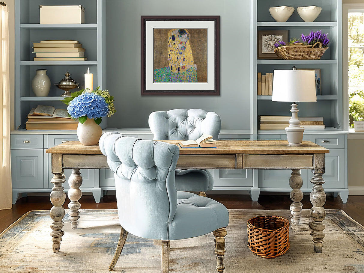 The Kiss Klimt Cross Stitch Pattern