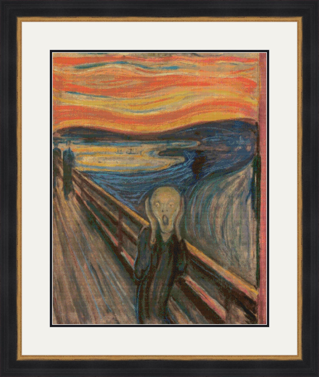 The Scream! - Munch Cross Stitch Pattern