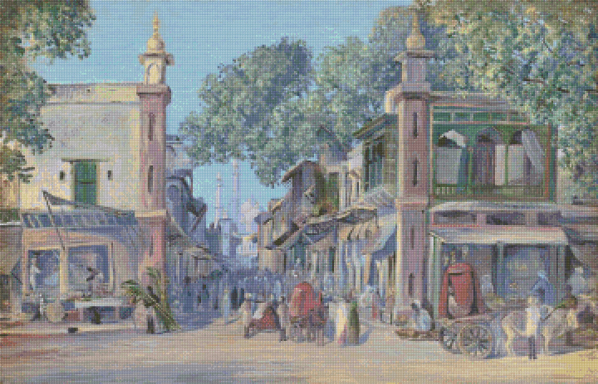 The Street of Blood Delhi North Cross Stitch Pattern