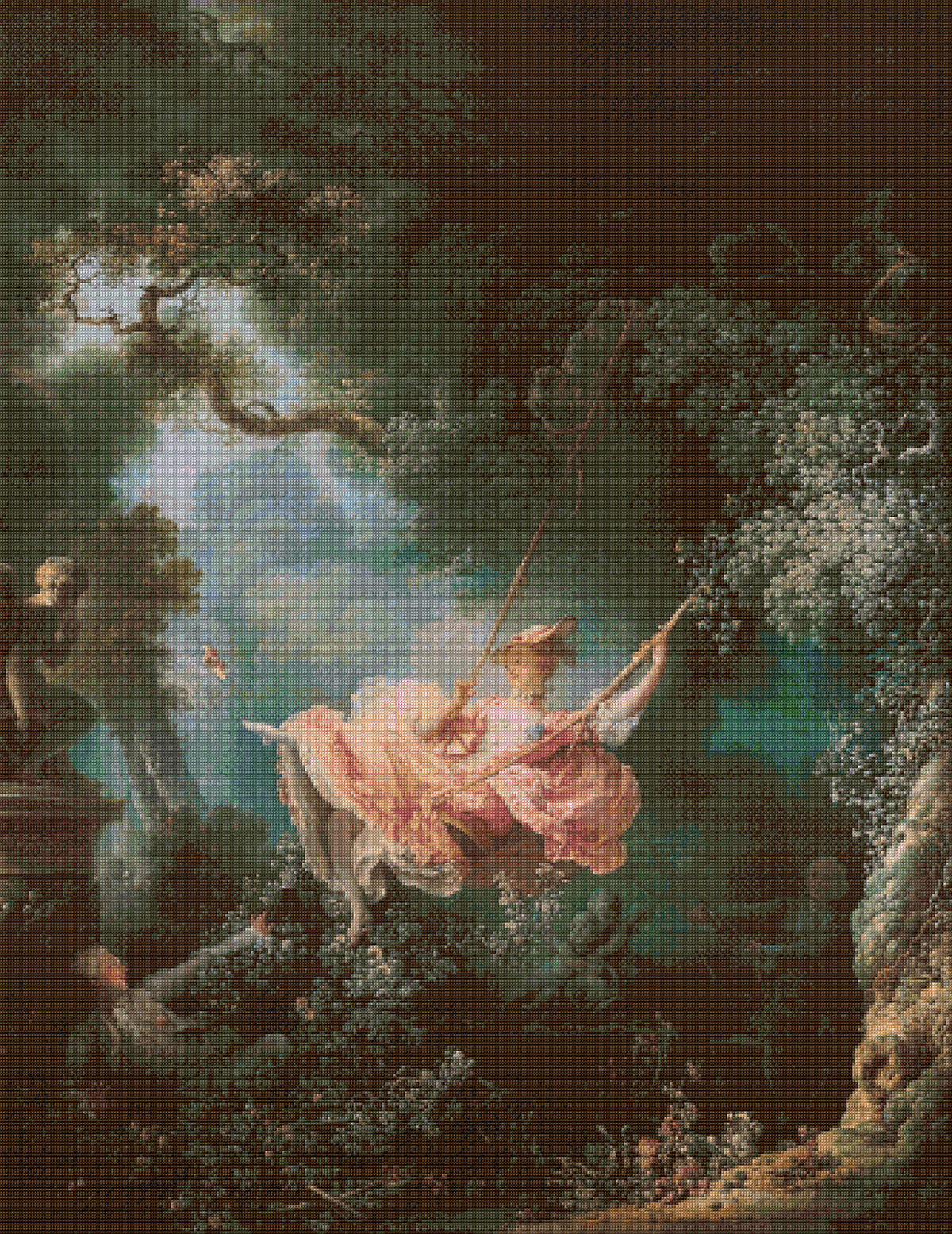 The Swing – Fragonard Cross Stitch Pattern