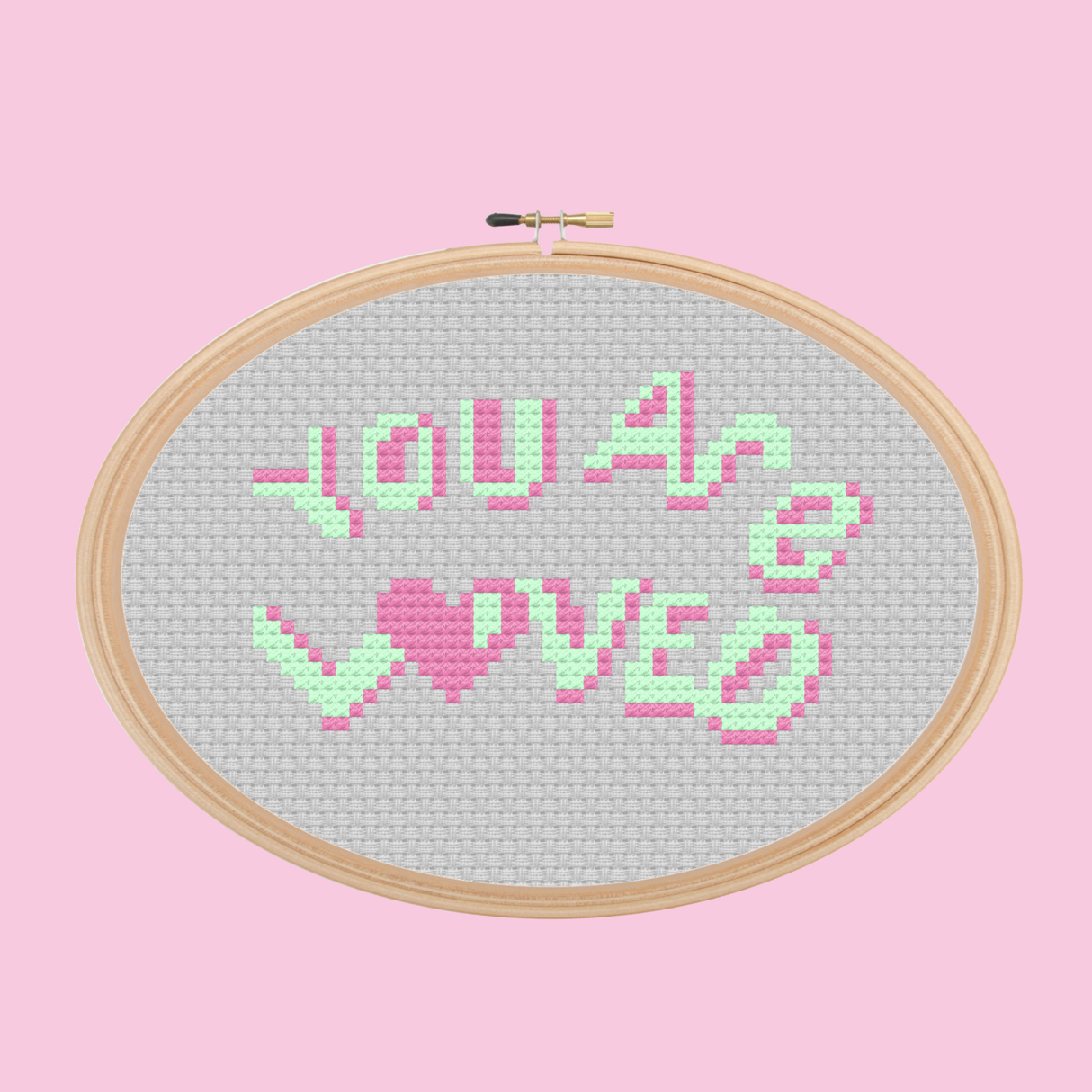 You Are Loved Cross Stitch Pattern