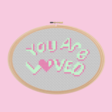 You Are Loved Cross Stitch Pattern