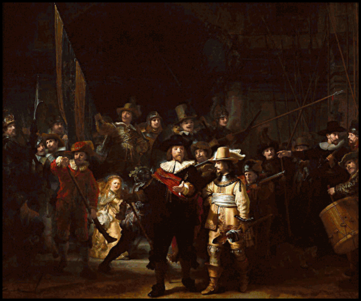 The Night Watch Cross Stitch Pattern