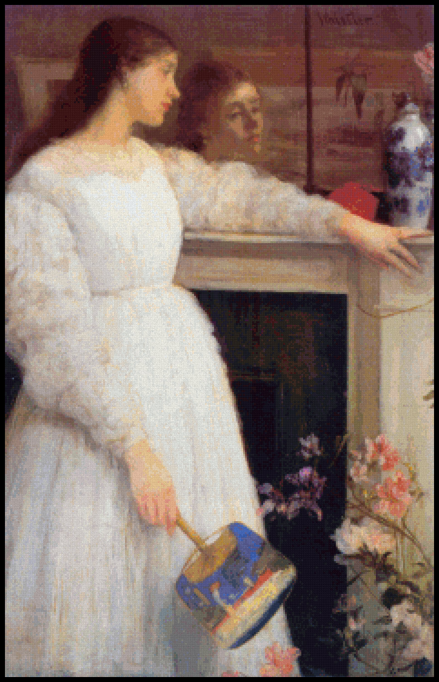 Symphony in White, No. II: The Little White Girl Cross Stitch Pattern