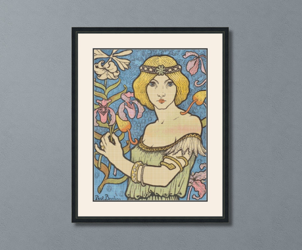 Affiche Pour le Salon des Cent Cross Stitch Pattern