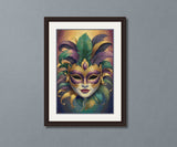 Mardi Gras Masquerade Mask Cross Stitch Pattern