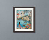 Mediterranean Harbor View Cross Stitch Pattern