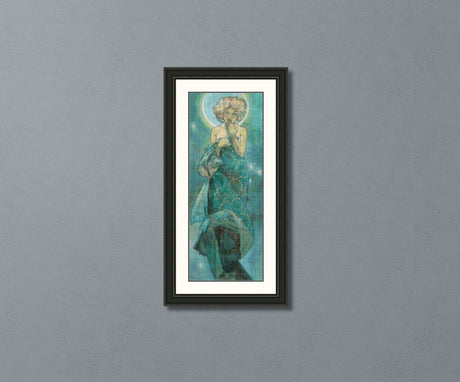 Moonlight Mucha Cross Stitch Pattern