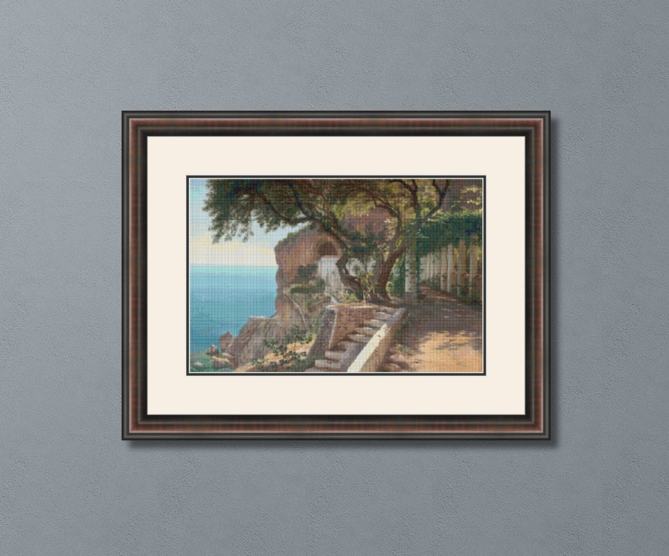 Pergola in Amalfi Aagaard Cross Stitch Pattern