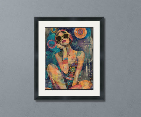 Psychedelic Summer Vibes Cross Stitch Pattern