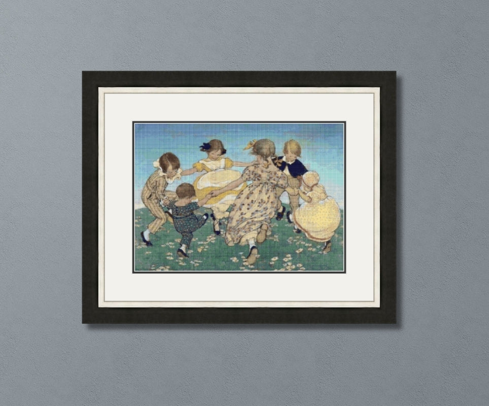 Round the Ring of Roses Smith Cross Stitch Pattern