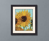 Sunflowers 1888 Detail van Gogh Cross Stitch Pattern