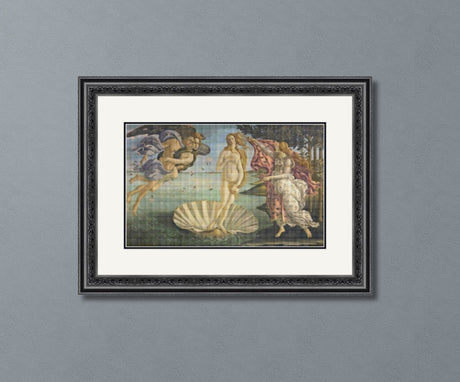 The Birth of Venus Botticelli Cross Stitch Pattern