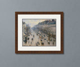 The Boulevard Montmartre on a Winter Morning Pissarro Cross Stitch Pattern