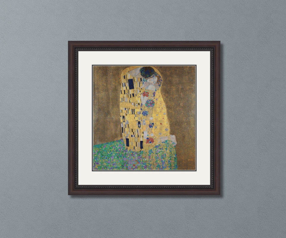 The Kiss Klimt Cross Stitch Pattern