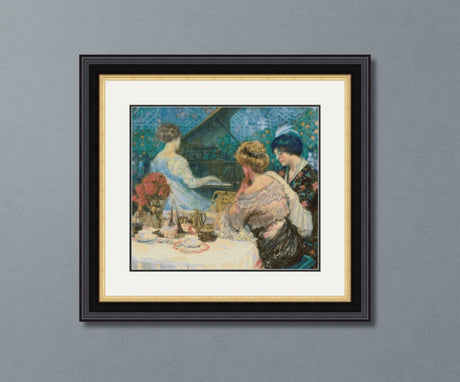 The Piano Player Cross Stitch Pattern