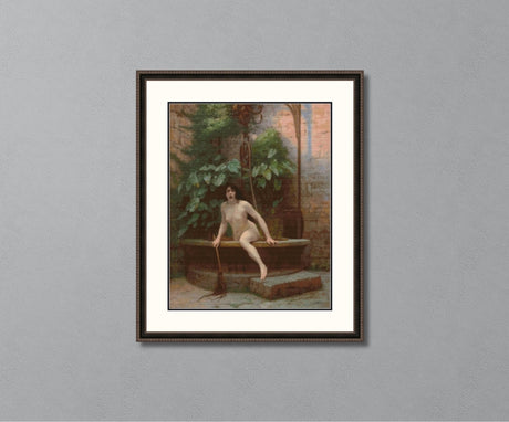 Truth Coming Out of Her Well to Shame Mankind Gerome Cross Stitch Pattern