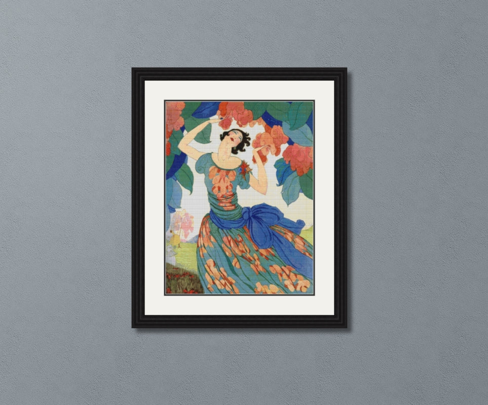 Vogue Magazine Cover February 1 1921 Dryden Cross Stitch Pattern