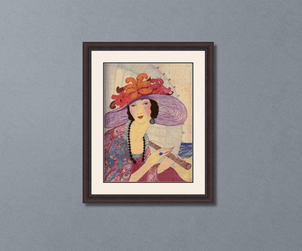 Vogue Magazine Cover June 1 1919 Dryden Cross Stitch Pattern