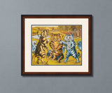 Cats Playing Golf Cross Stitch Pattern