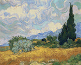 Wheatfield with Cypress - van Gogh Cross Stitch Pattern