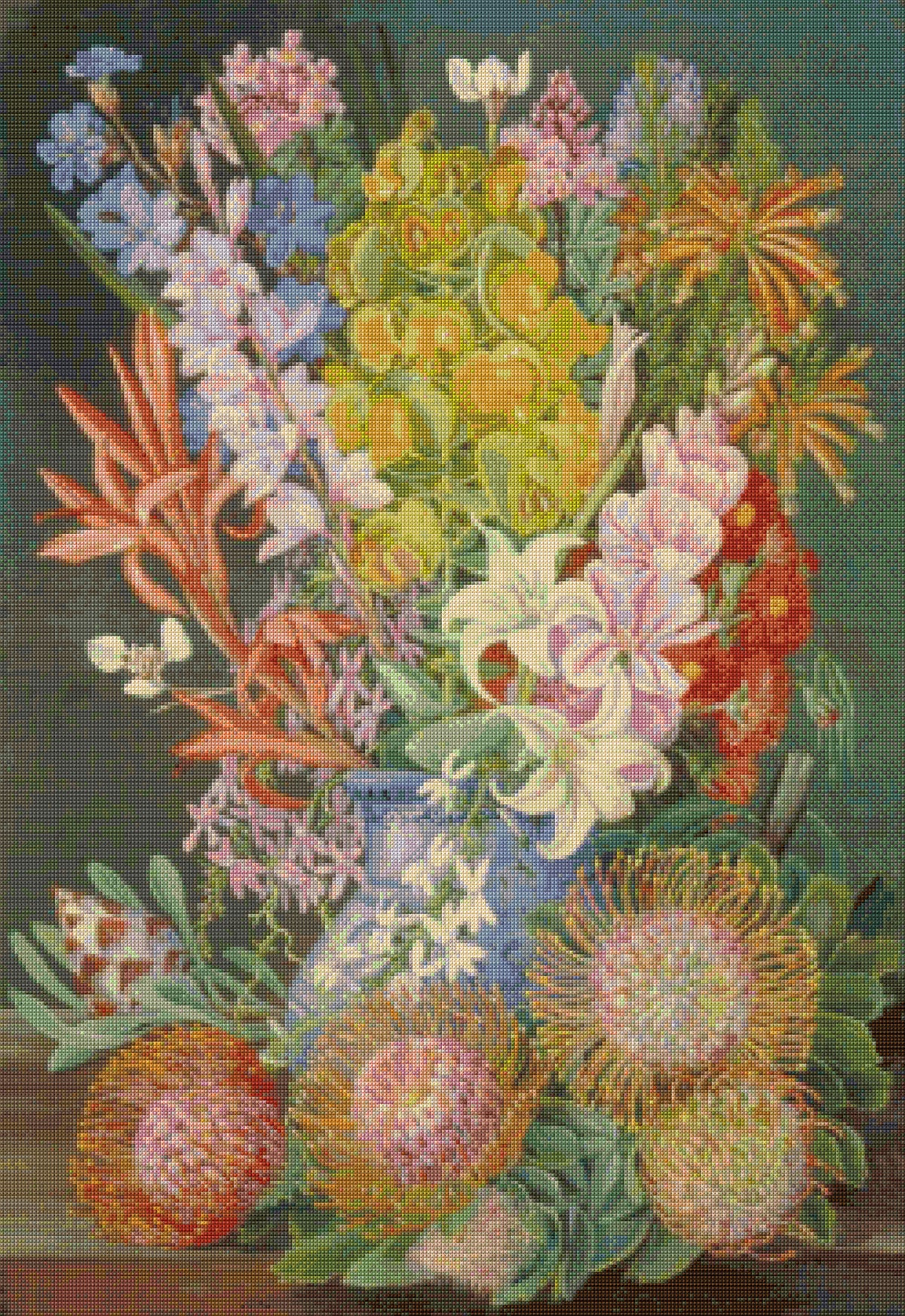Wild Flowers of Ceres South Africa North Cross Stitch Pattern