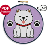 Akita Inu Cross Stitch Pattern