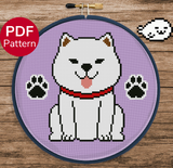 Akita Inu Cross Stitch Pattern