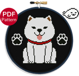 Akita Inu Cross Stitch Pattern