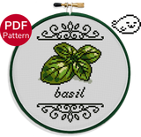 Basil Cross Stitch Pattern