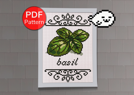 Basil Cross Stitch Pattern