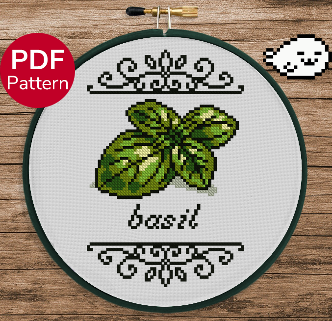 Basil Cross Stitch Pattern