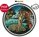 Birth of Venus Cross Stitch Pattern