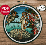 Birth of Venus Cross Stitch Pattern