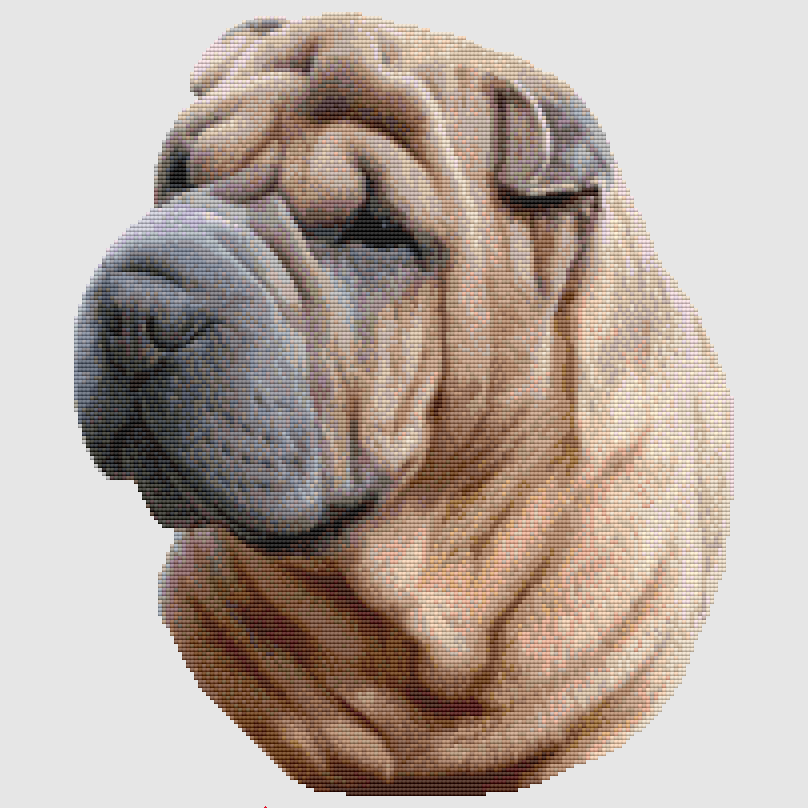 Shar Pei - Portrait Cross Stitch Pattern