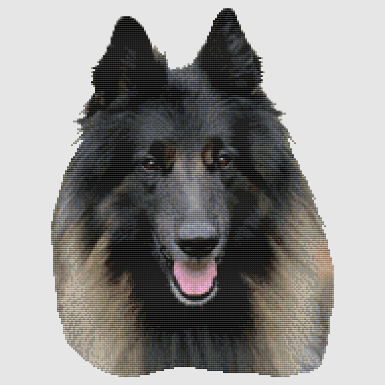 Belgian Tervuren - Smile Cross Stitch Pattern