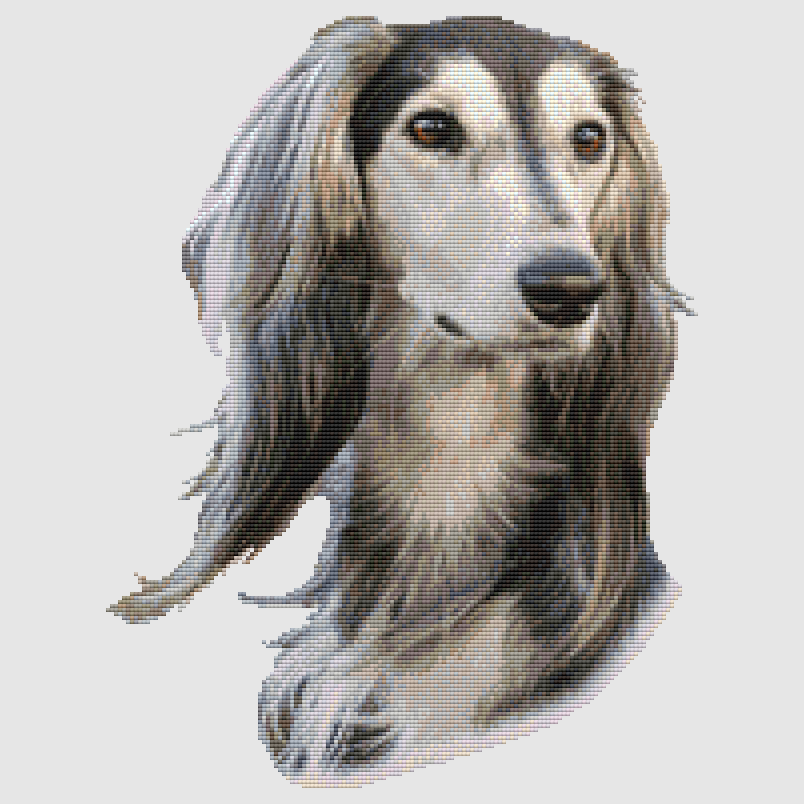 Saluki - Portrait Cross Stitch Pattern